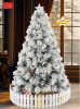 Cây Thông Noel  3 Loại Lá Phủ Tuyết Gắn Trái Thông 2m1